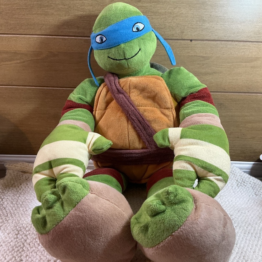 Nickelodeon Plush Leonardo Teenage Mutant Ninja Turtle with Blue Mask 24” plush